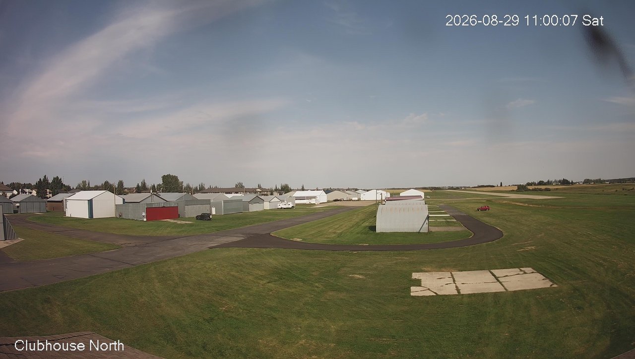 view from North view of Lacombe Airport on 2026-08-29