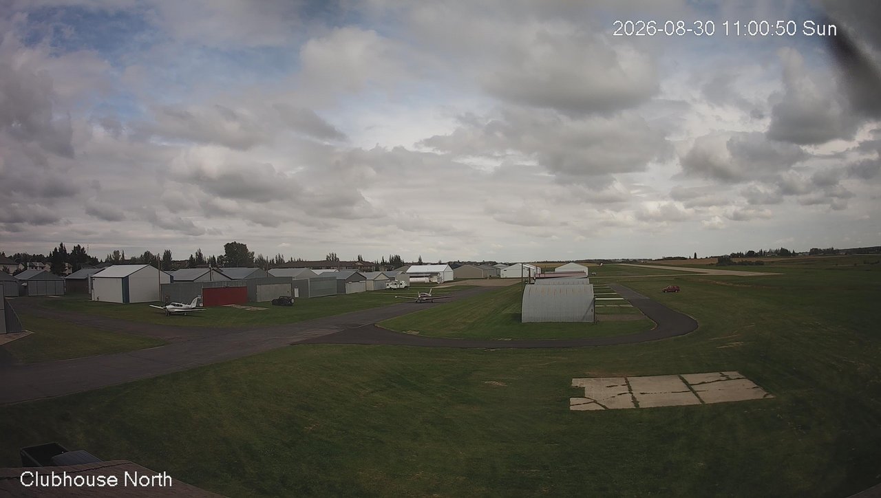 view from North view of Lacombe Airport on 2026-08-30