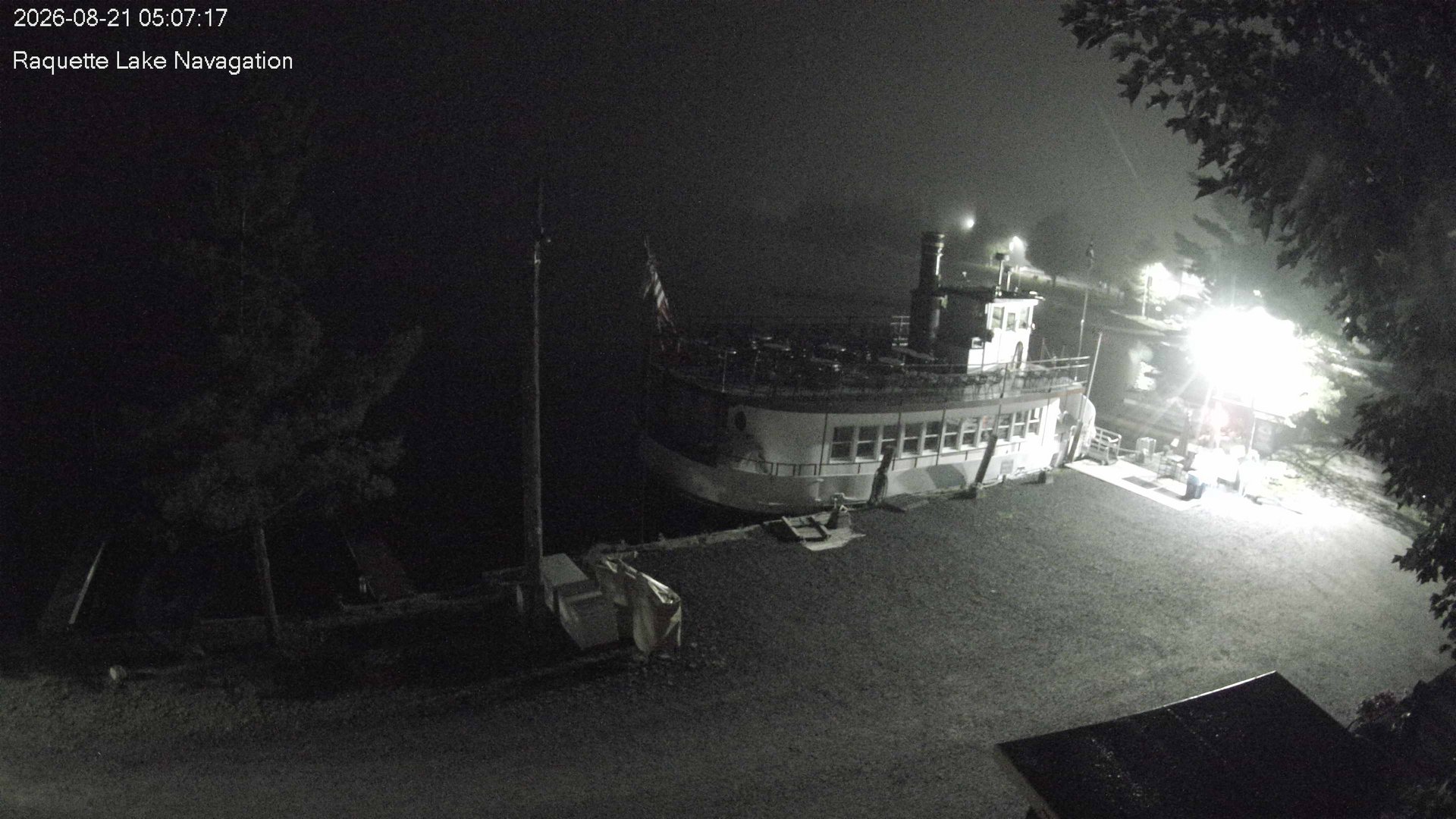 time-lapse frame, Raquette Lake Navigation  webcam