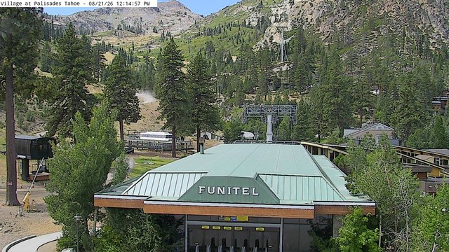 view from Palisades Tahoe Base Area on 2026-08-21
