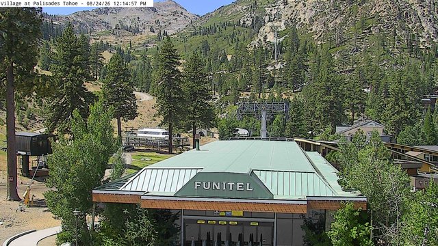 view from Palisades Tahoe Base Area on 2026-08-24