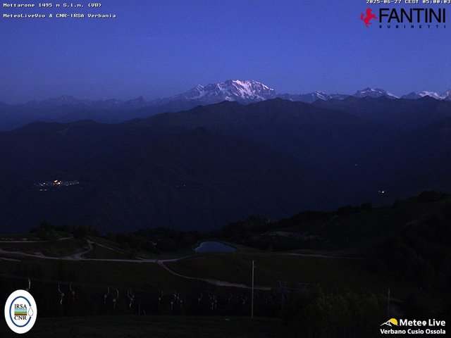 time-lapse frame, Mottarone webcam
