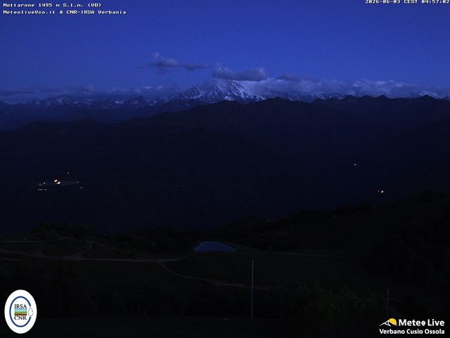 time-lapse frame, Mottarone webcam