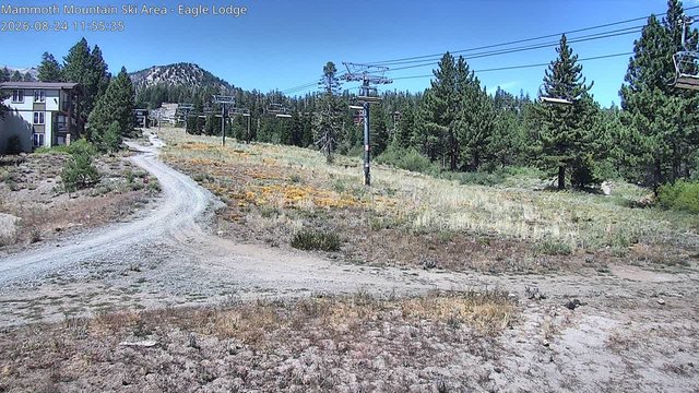 view from Mammoth Eagle Lodge on 2026-08-24