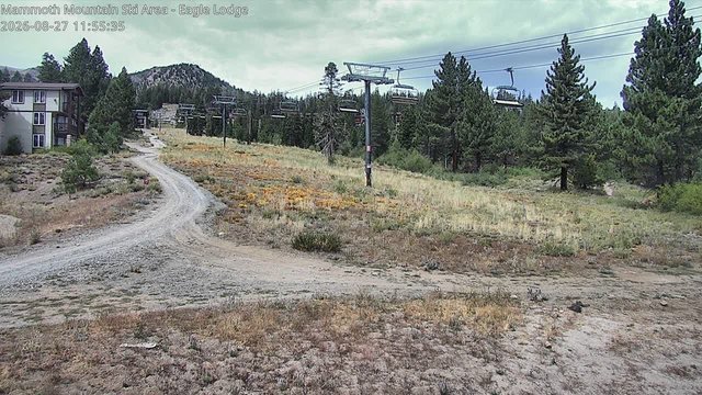 view from Mammoth Eagle Lodge on 2026-08-27