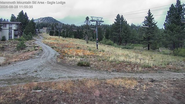 view from Mammoth Eagle Lodge on 2026-08-28