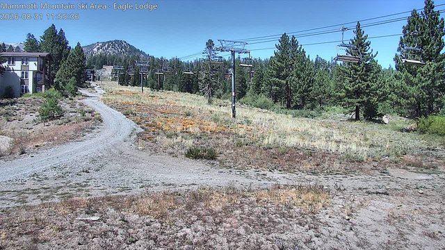 view from Mammoth Eagle Lodge on 2026-08-31
