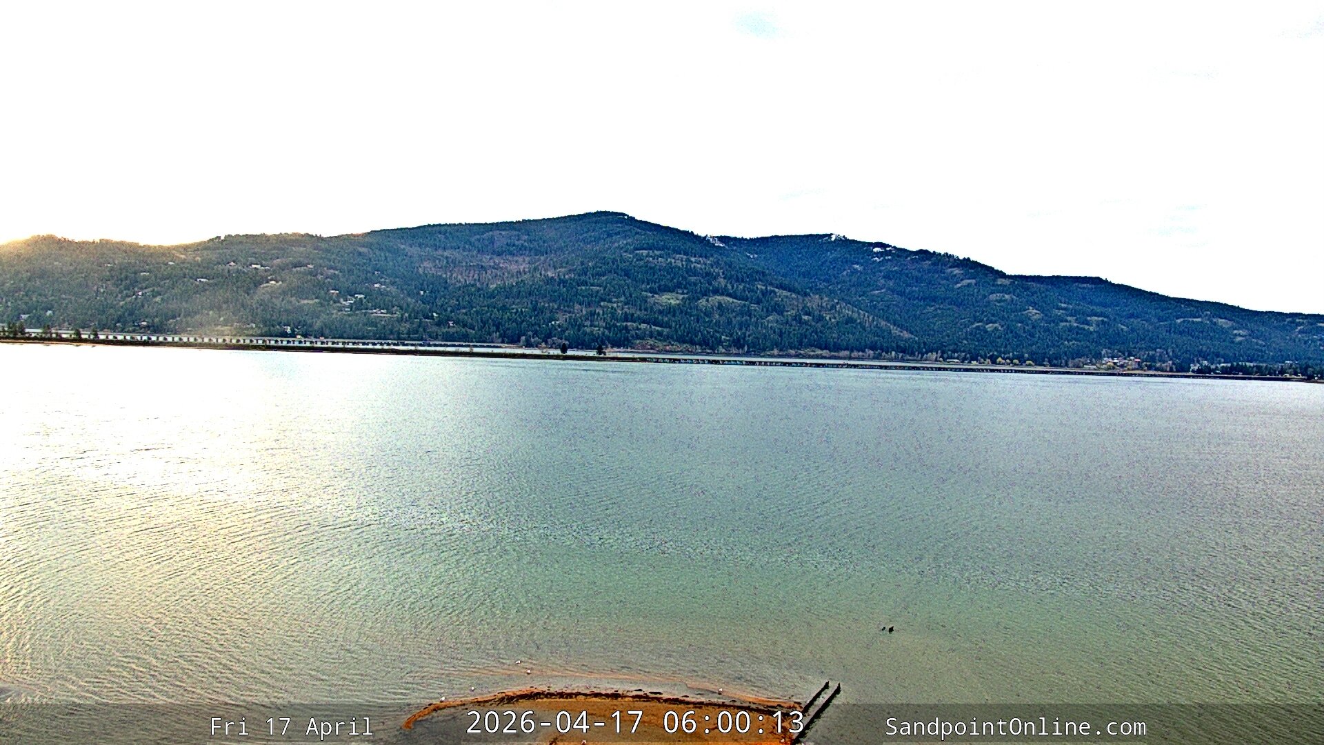 time-lapse frame, Sandpoint Online - Long Bridge webcam