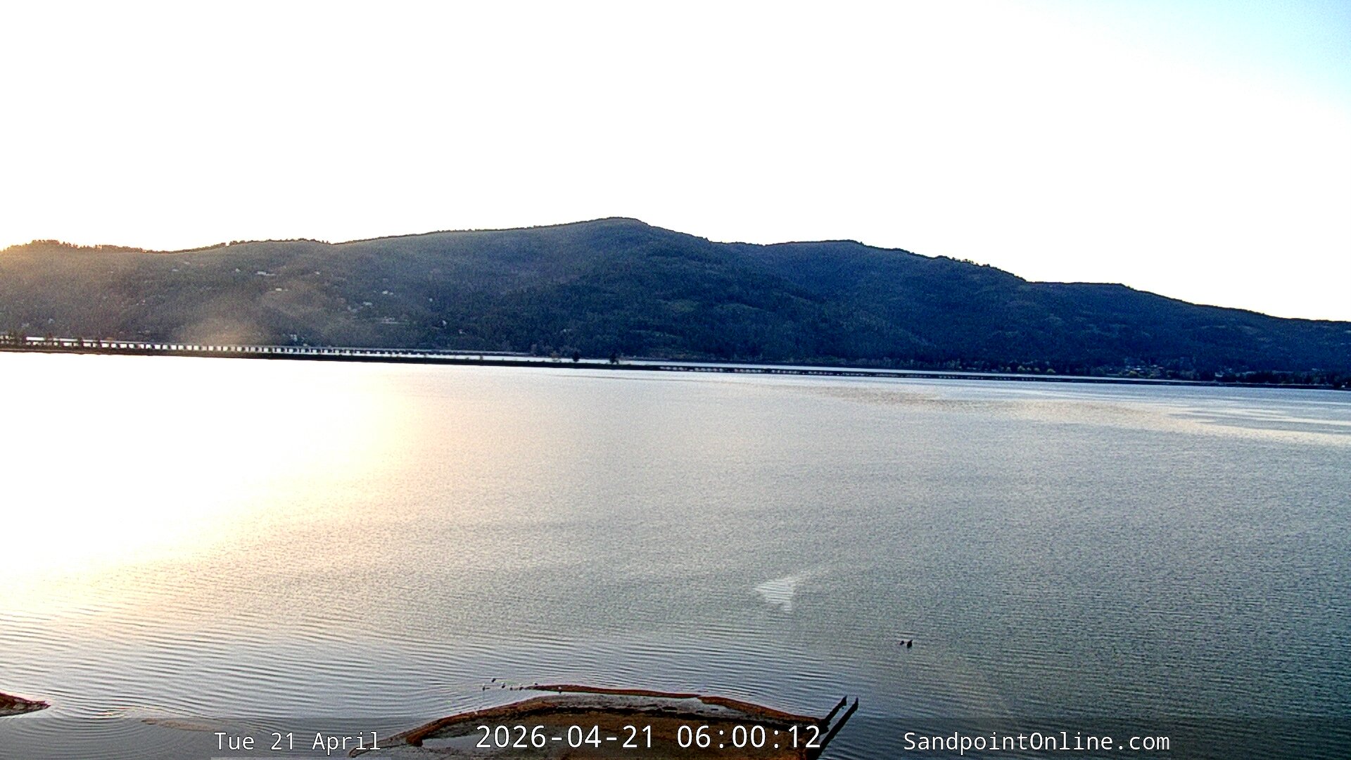 time-lapse frame, Sandpoint Online - Long Bridge webcam