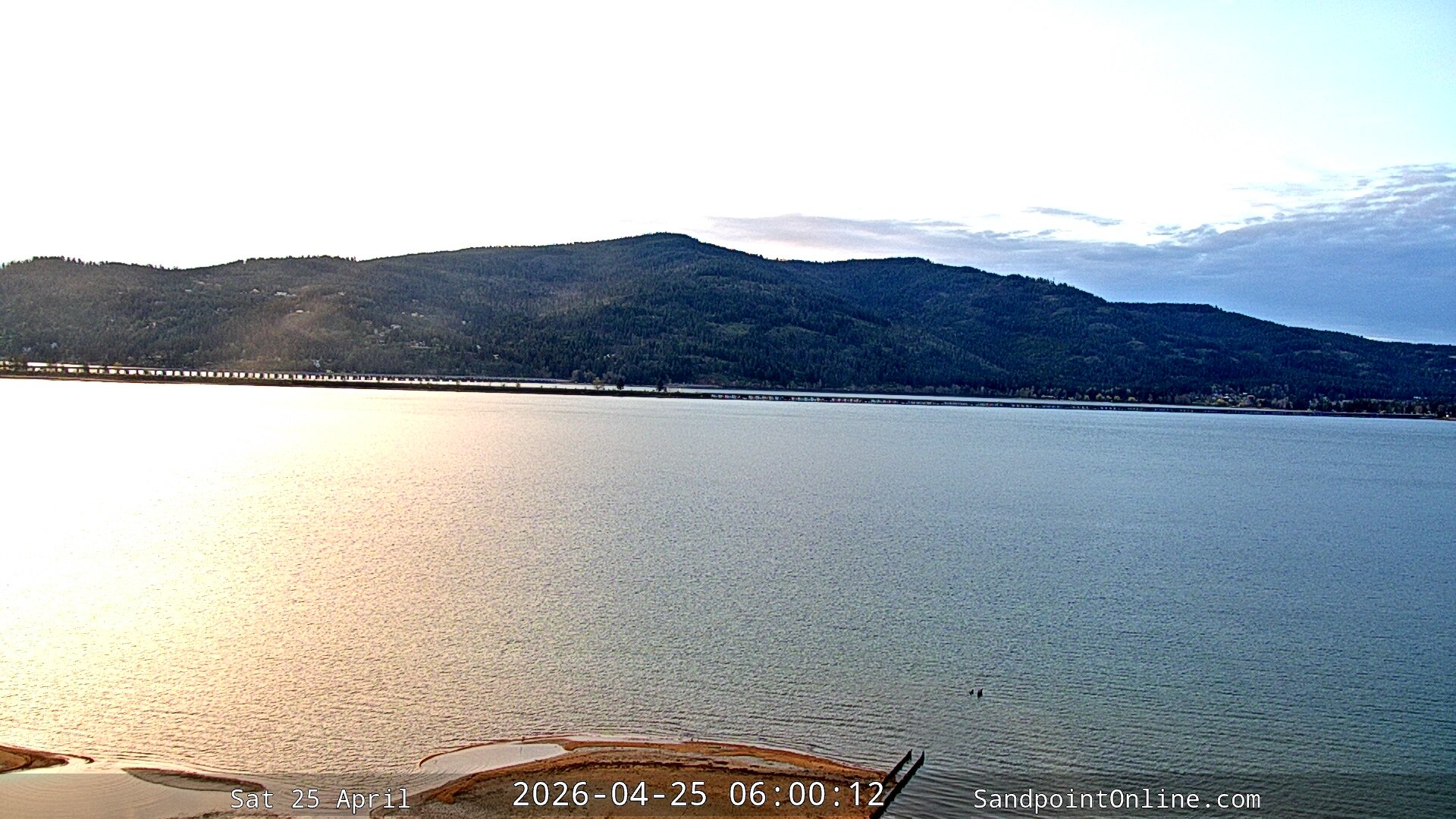 time-lapse frame, Sandpoint Online - Long Bridge webcam