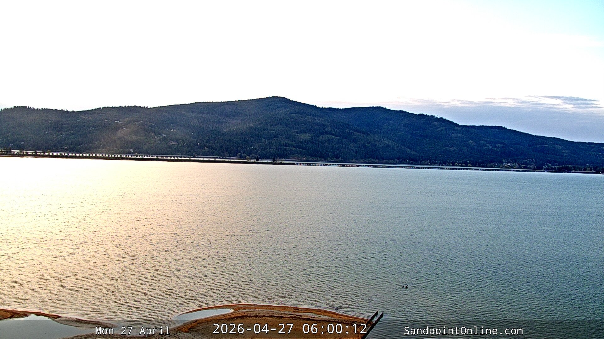 time-lapse frame, Sandpoint Online - Long Bridge webcam
