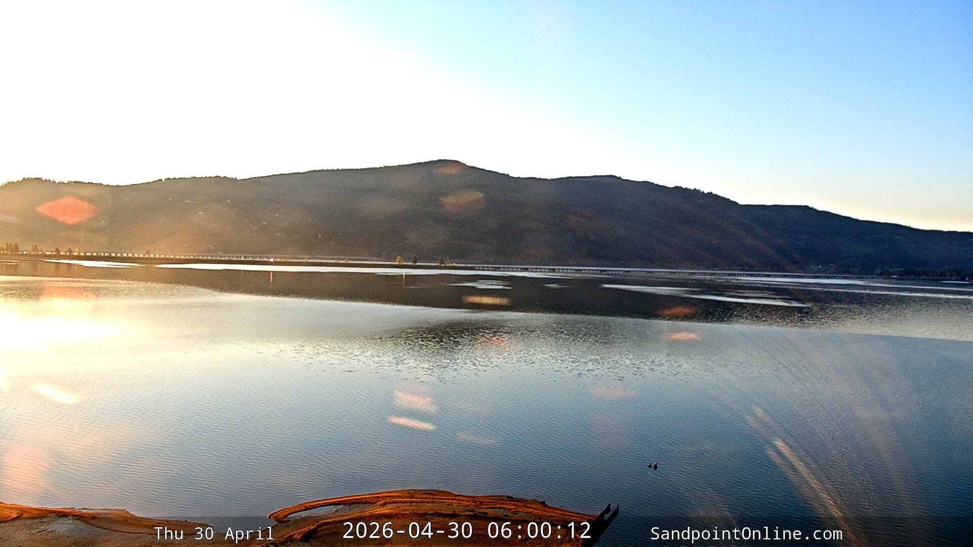 time-lapse frame, Sandpoint Online - Long Bridge webcam