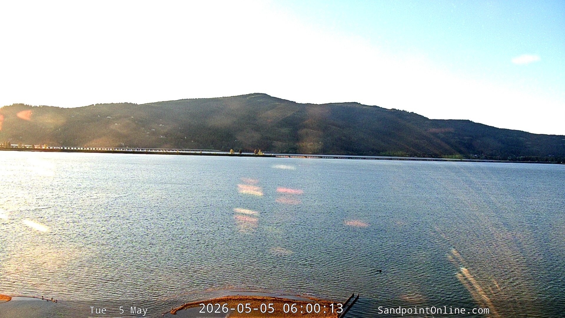 time-lapse frame, Sandpoint Online - Long Bridge webcam