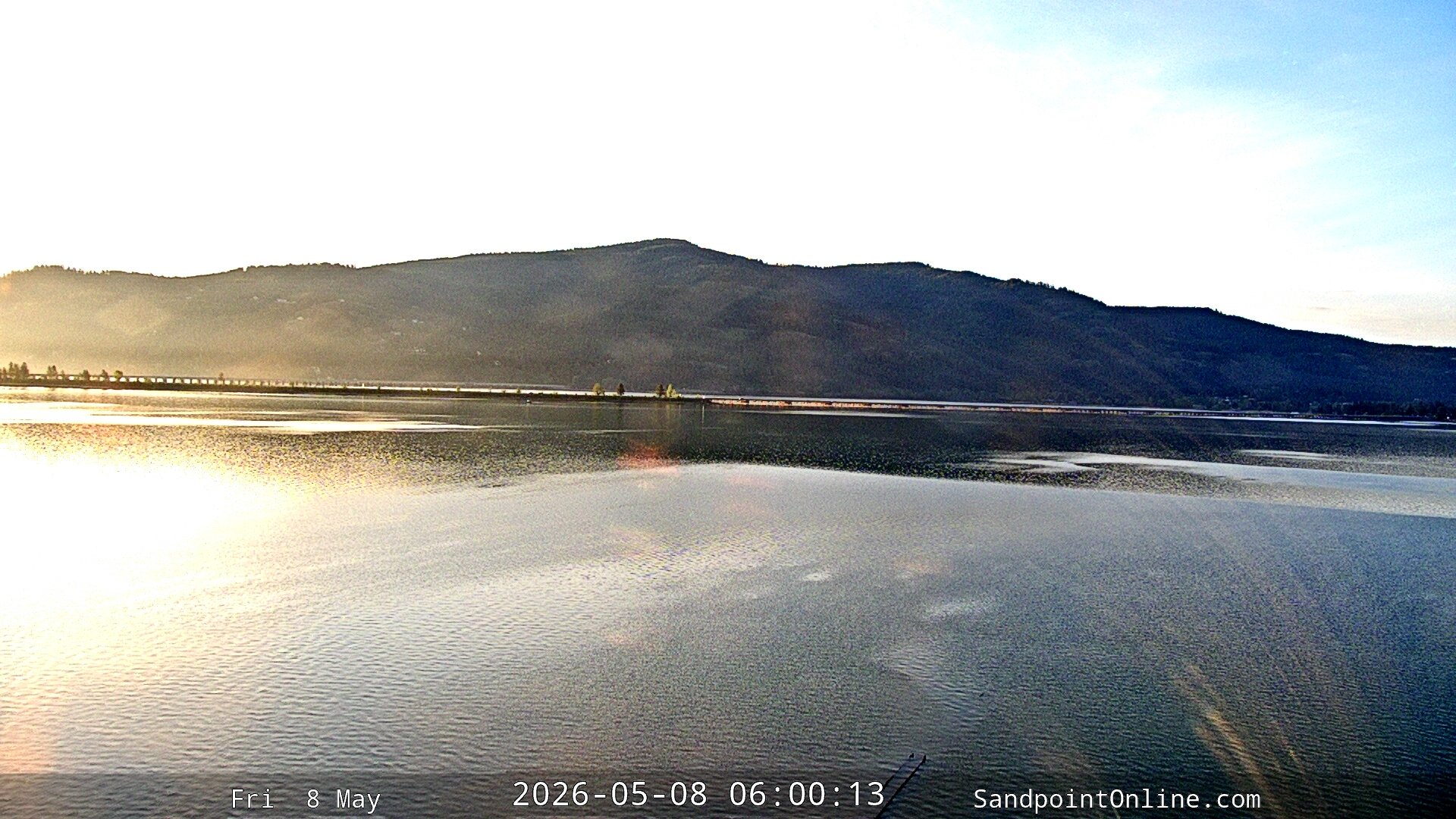 time-lapse frame, Sandpoint Online - Long Bridge webcam