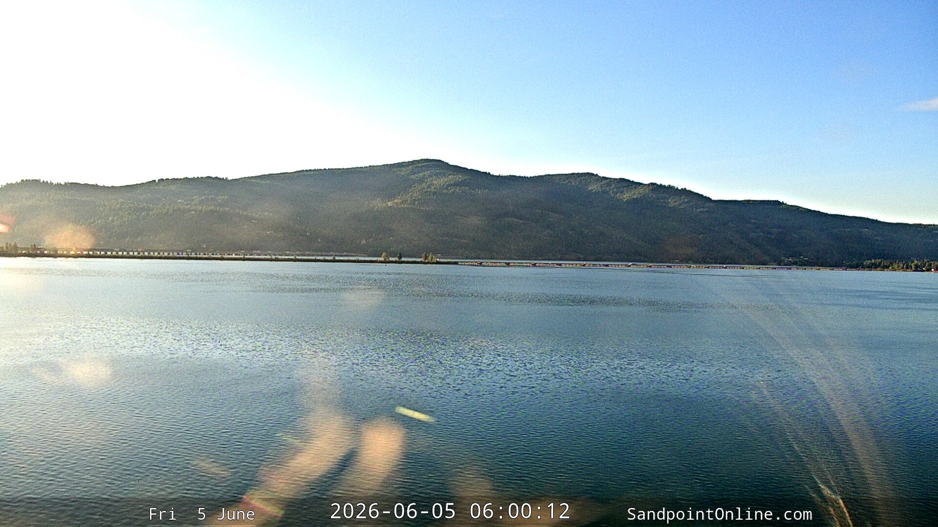 time-lapse frame, Sandpoint Online - Long Bridge webcam