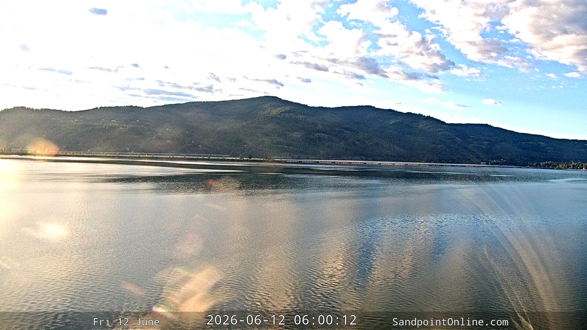 time-lapse frame, Sandpoint Online - Long Bridge webcam