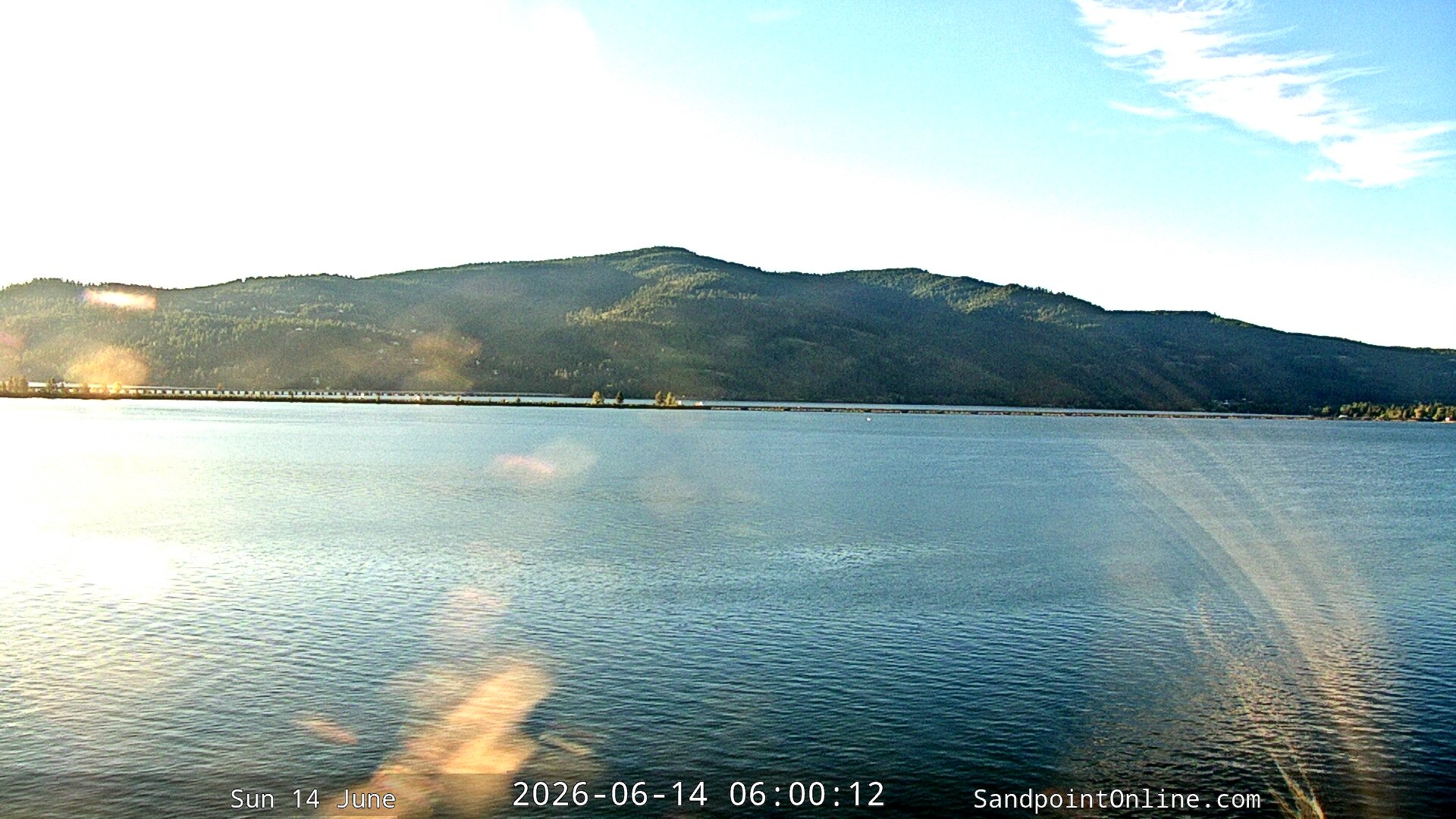 time-lapse frame, Sandpoint Online - Long Bridge webcam