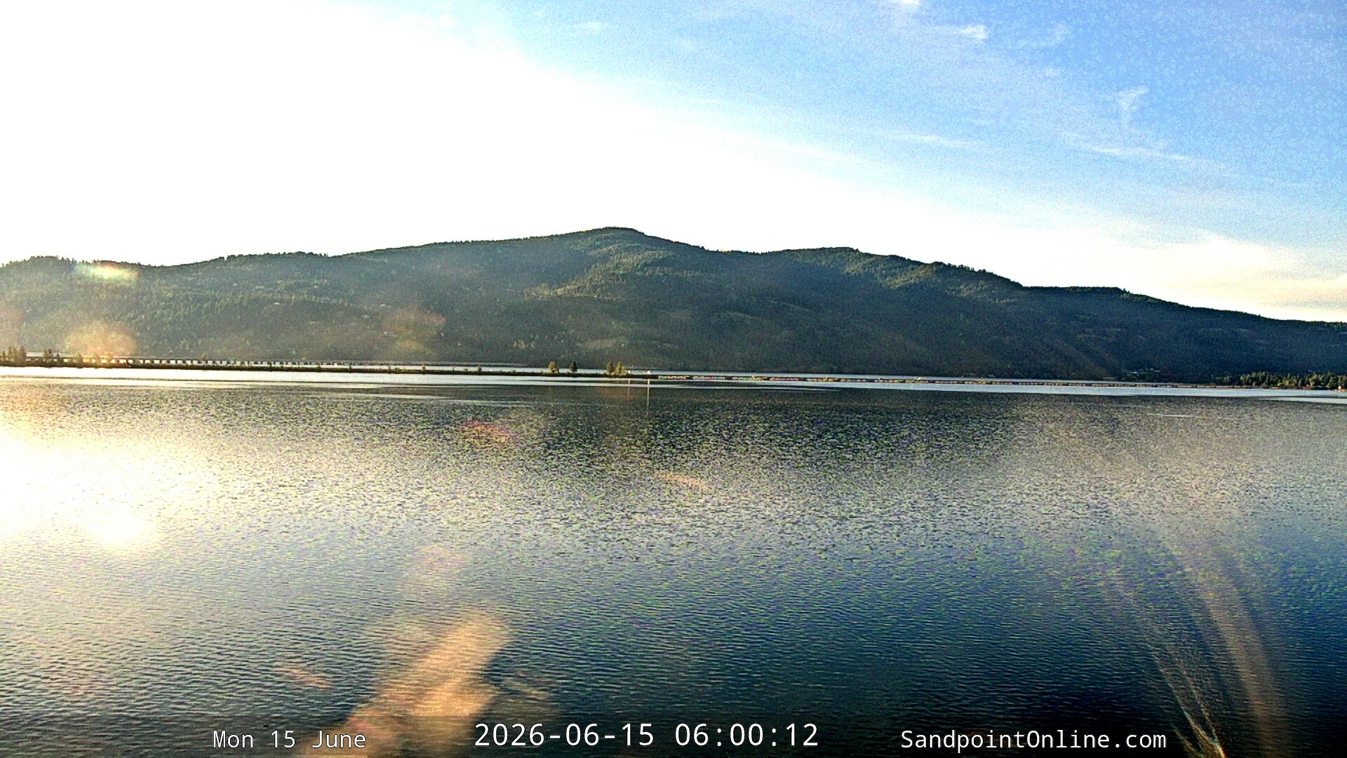 time-lapse frame, Sandpoint Online - Long Bridge webcam