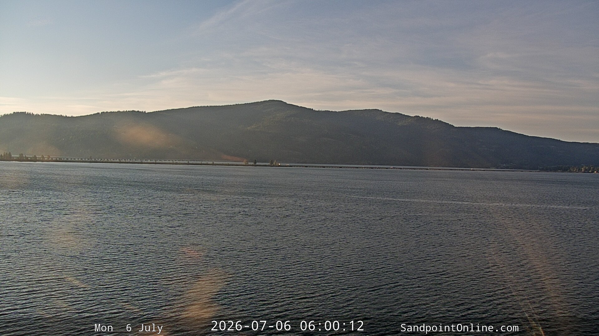 time-lapse frame, Sandpoint Online - Long Bridge webcam