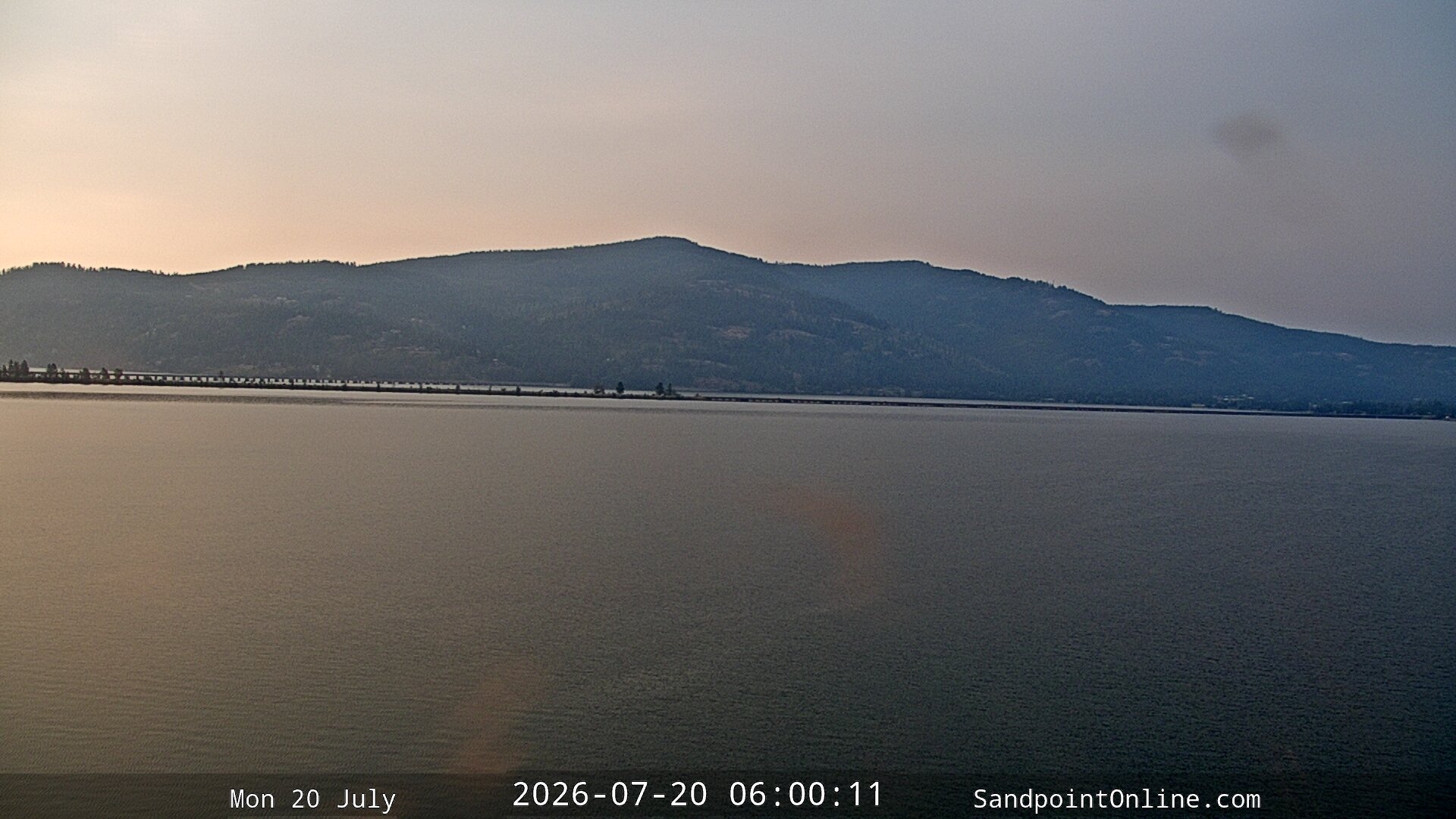 time-lapse frame, Sandpoint Online - Long Bridge webcam