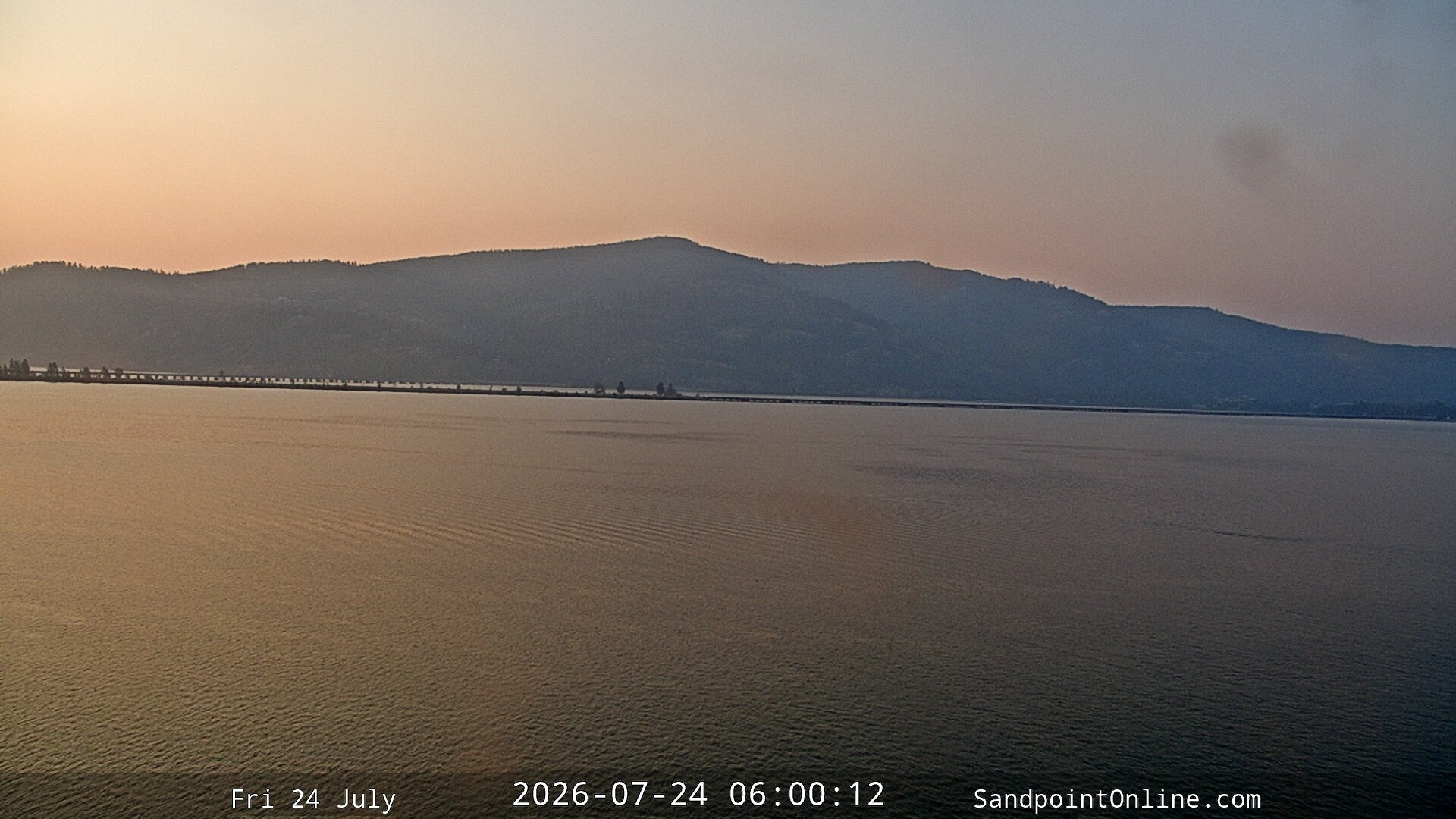 time-lapse frame, Sandpoint Online - Long Bridge webcam