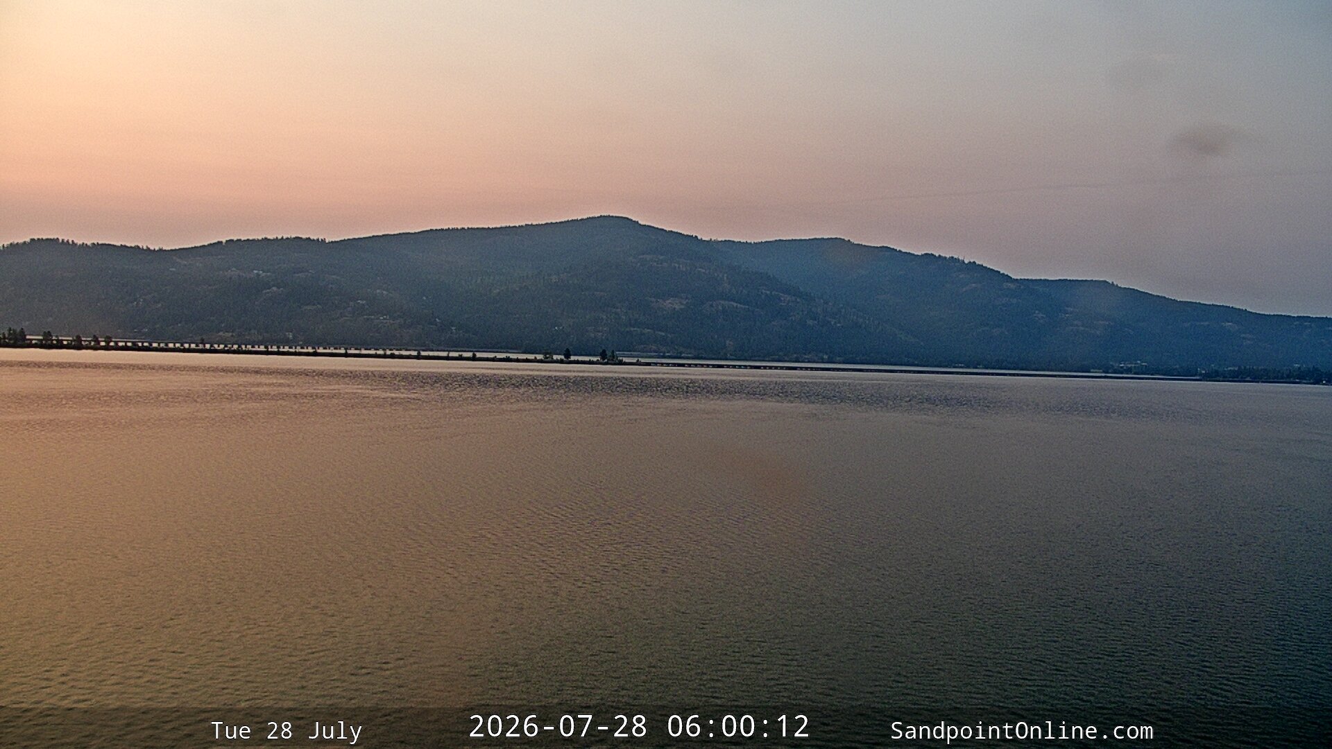 time-lapse frame, Sandpoint Online - Long Bridge webcam