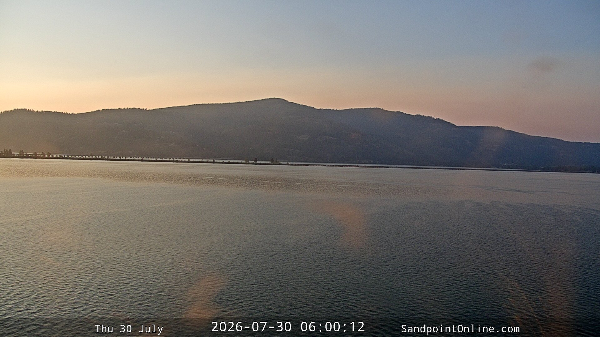 time-lapse frame, Sandpoint Online - Long Bridge webcam