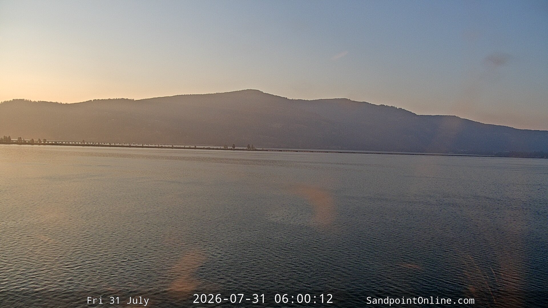time-lapse frame, Sandpoint Online - Long Bridge webcam