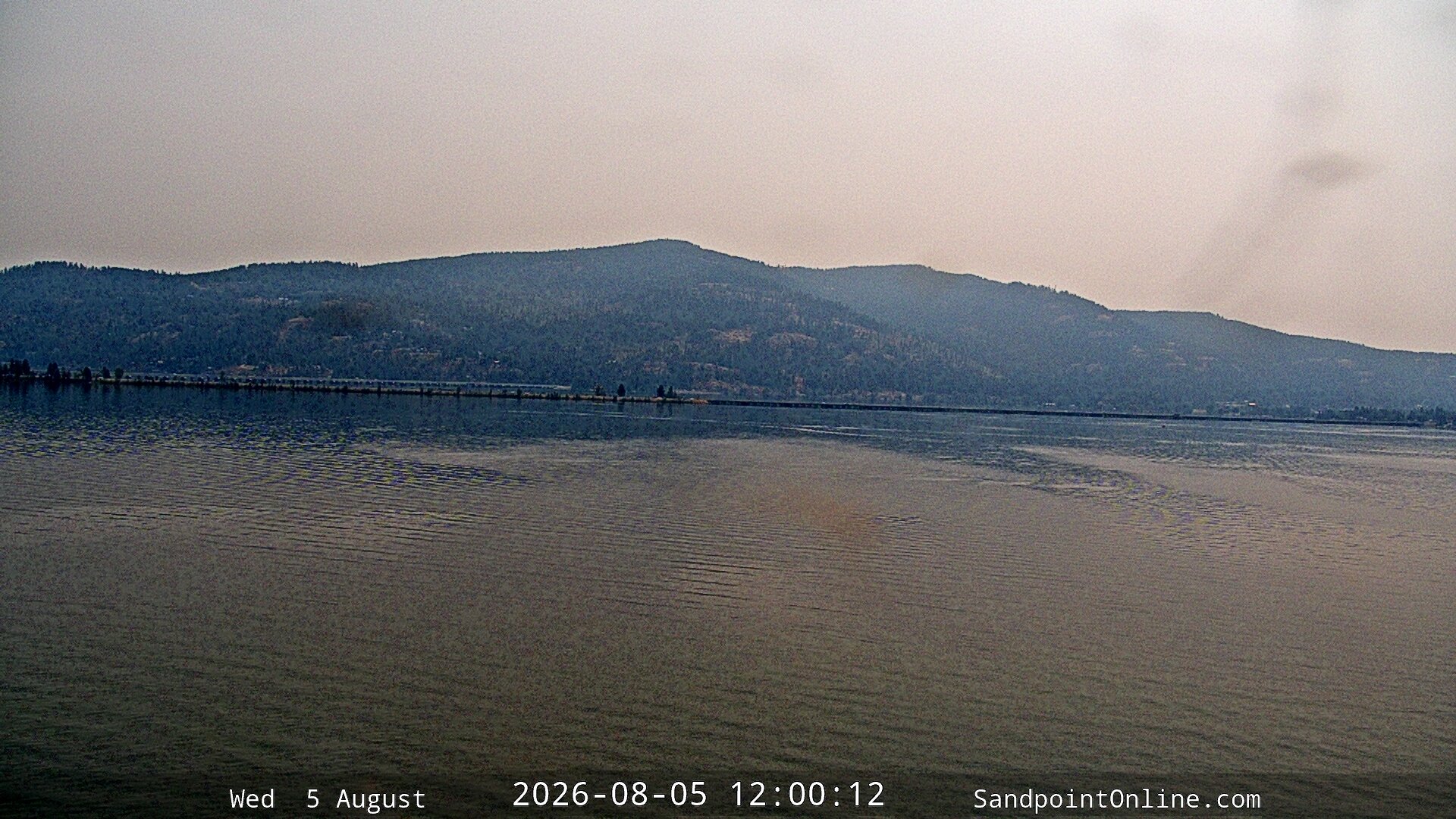 view from Sandpoint Online - Long Bridge on 2026-08-05