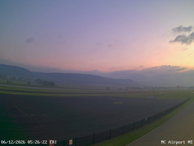time-lapse frame, Mifflin County Airport (east) webcam