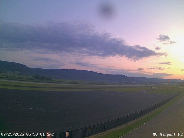 time-lapse frame, Mifflin County Airport (east) webcam
