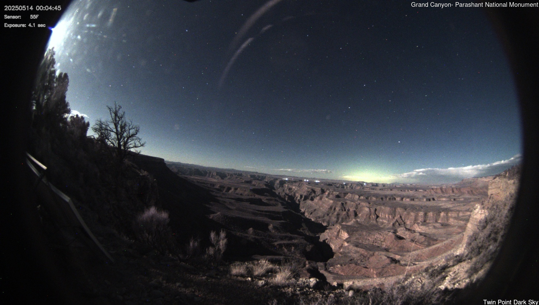 time-lapse frame, Twin Point - Dark Sky webcam