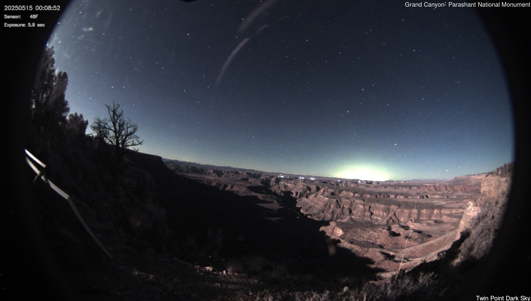 time-lapse frame, Twin Point - Dark Sky webcam