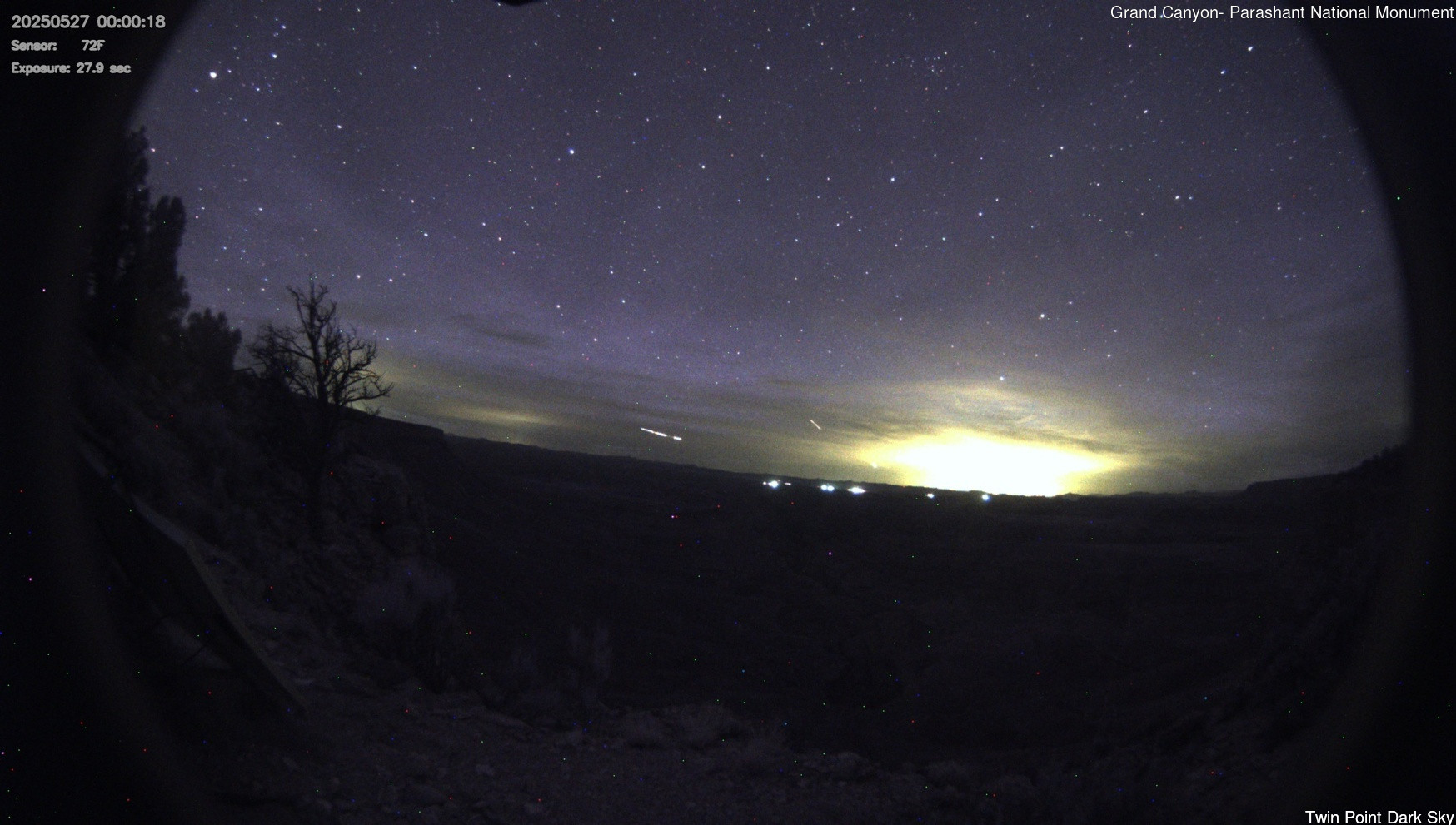 time-lapse frame, Twin Point - Dark Sky webcam