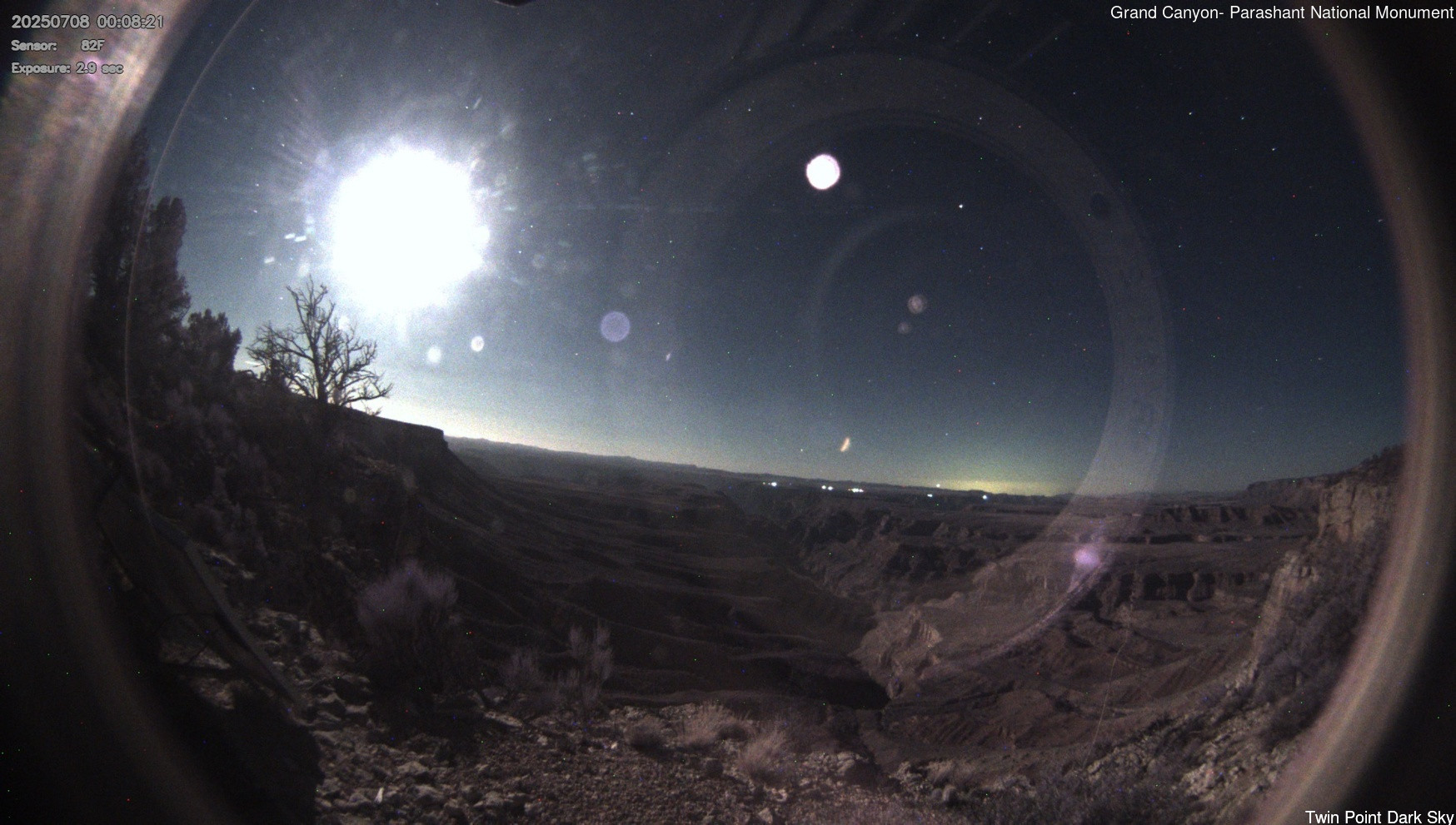 time-lapse frame, Twin Point - Dark Sky webcam