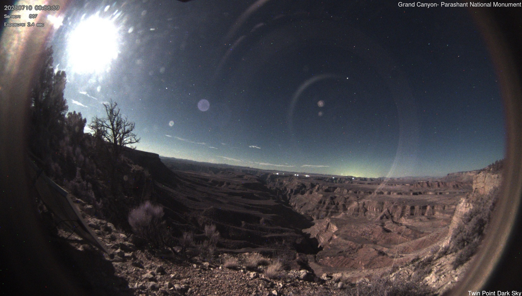 time-lapse frame, Twin Point - Dark Sky webcam