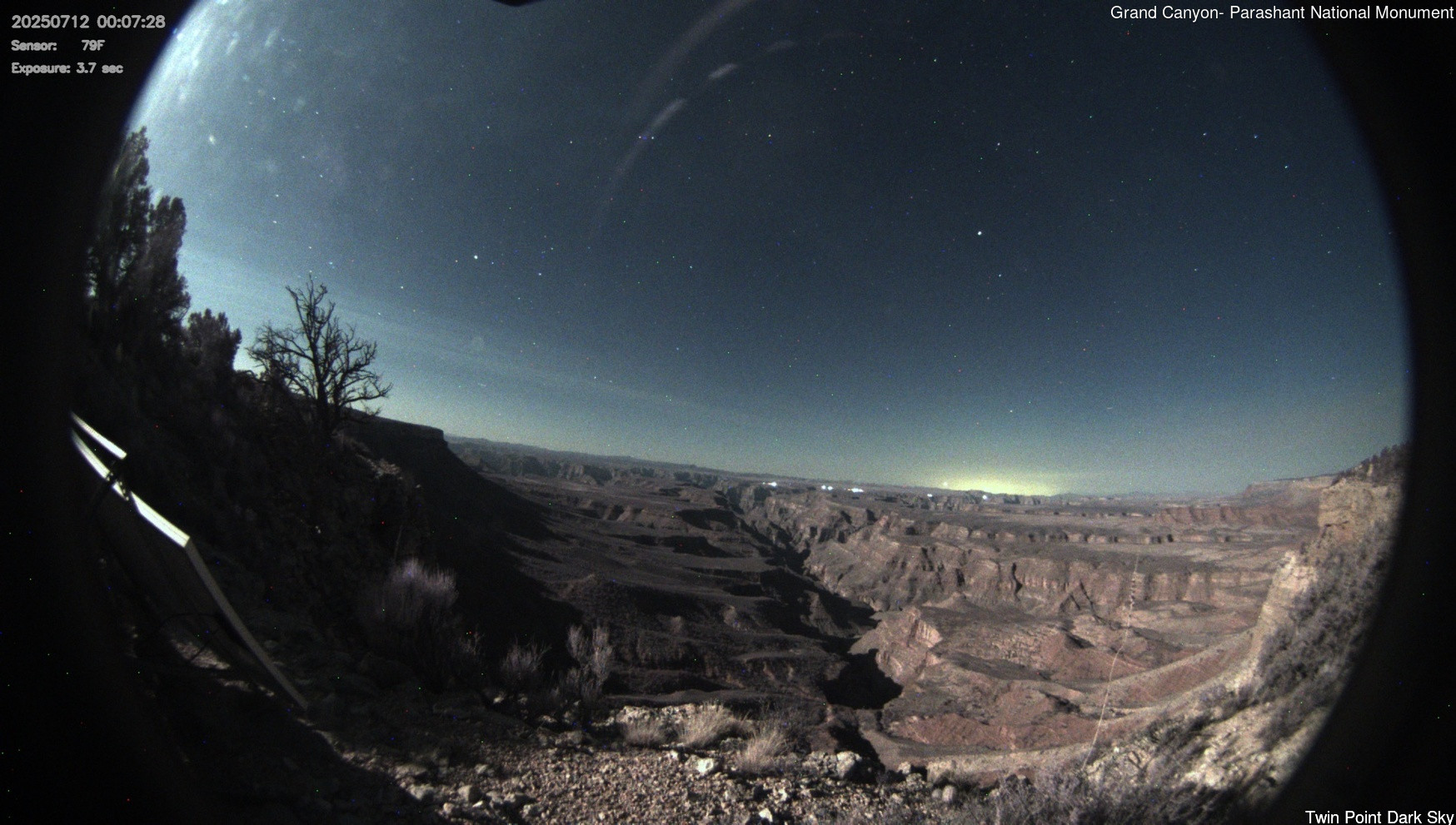 time-lapse frame, Twin Point - Dark Sky webcam