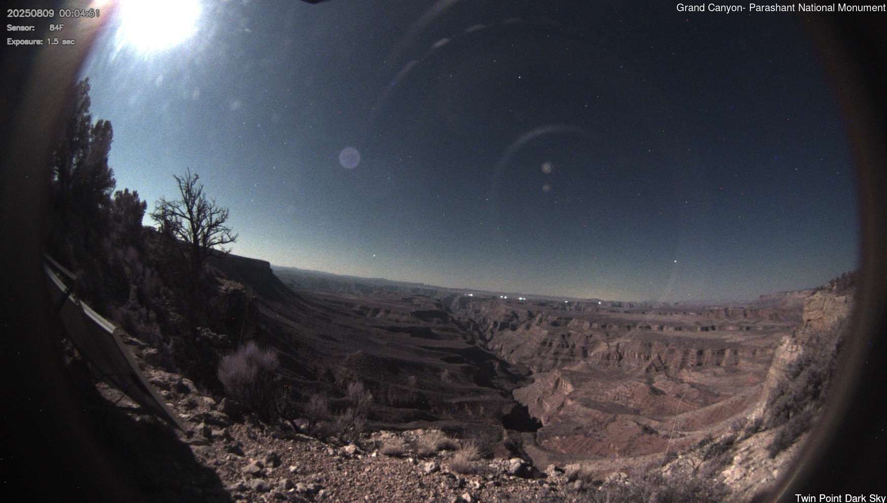 time-lapse frame, Twin Point - Dark Sky webcam