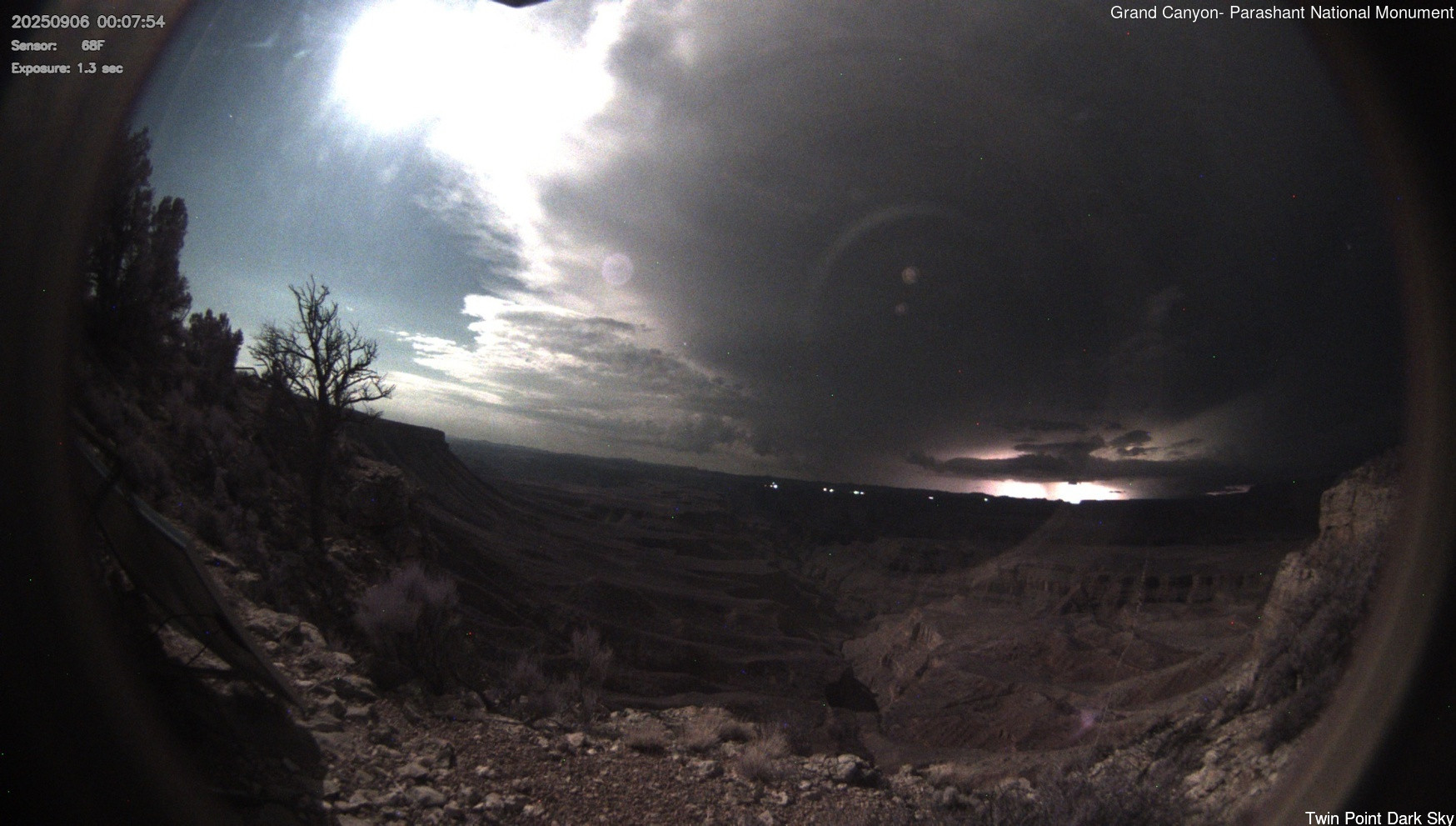 time-lapse frame, Twin Point - Dark Sky webcam