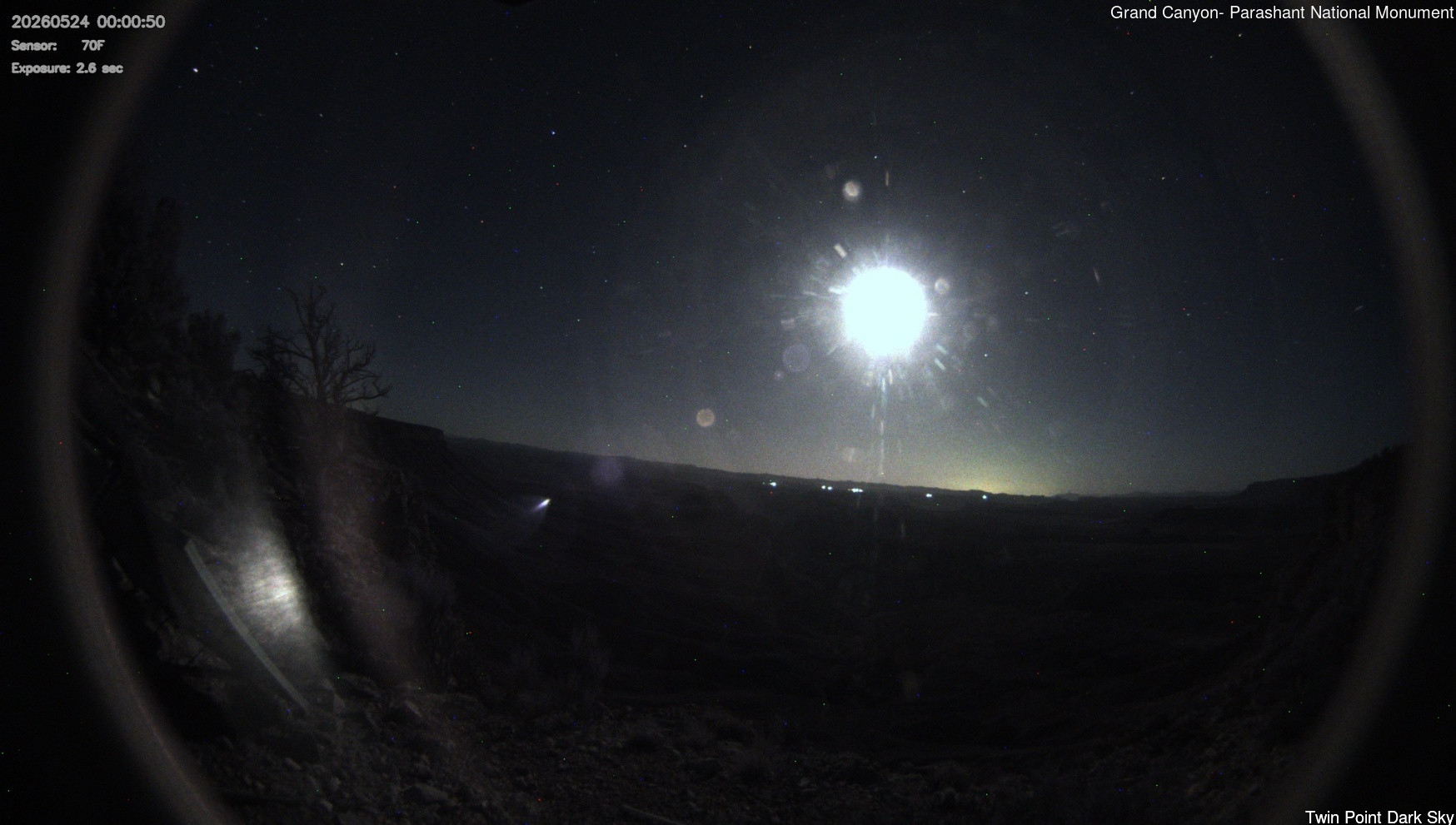 time-lapse frame, Twin Point - Dark Sky webcam