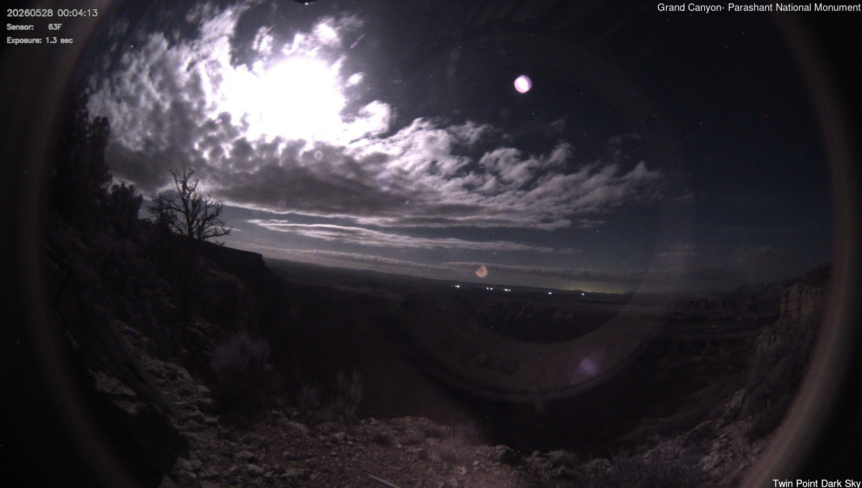 time-lapse frame, Twin Point - Dark Sky webcam