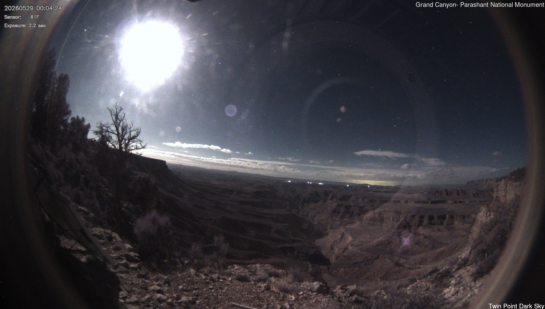 time-lapse frame, Twin Point - Dark Sky webcam