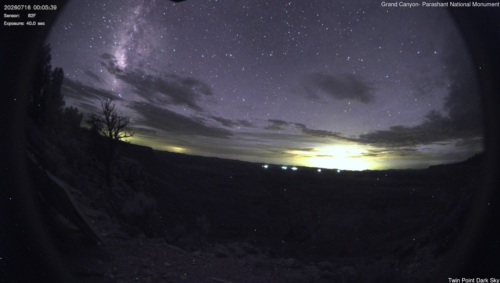 time-lapse frame, Twin Point - Dark Sky webcam