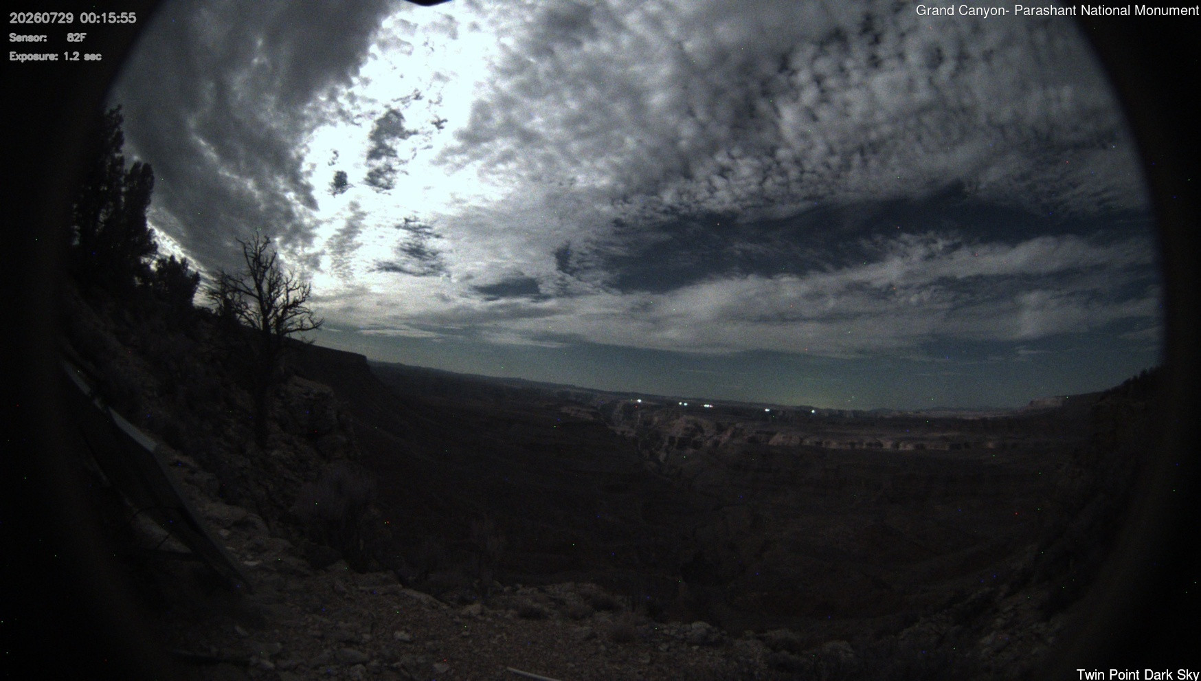 time-lapse frame, Twin Point - Dark Sky webcam