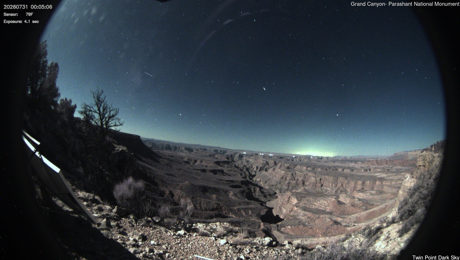 time-lapse frame, Twin Point - Dark Sky webcam