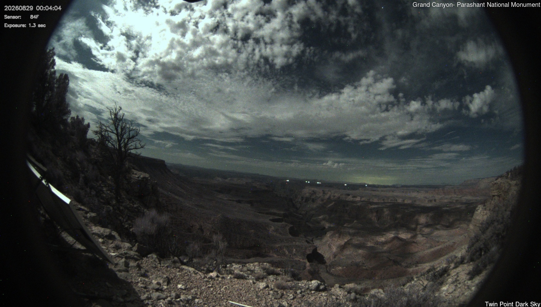 time-lapse frame, Twin Point - Dark Sky webcam