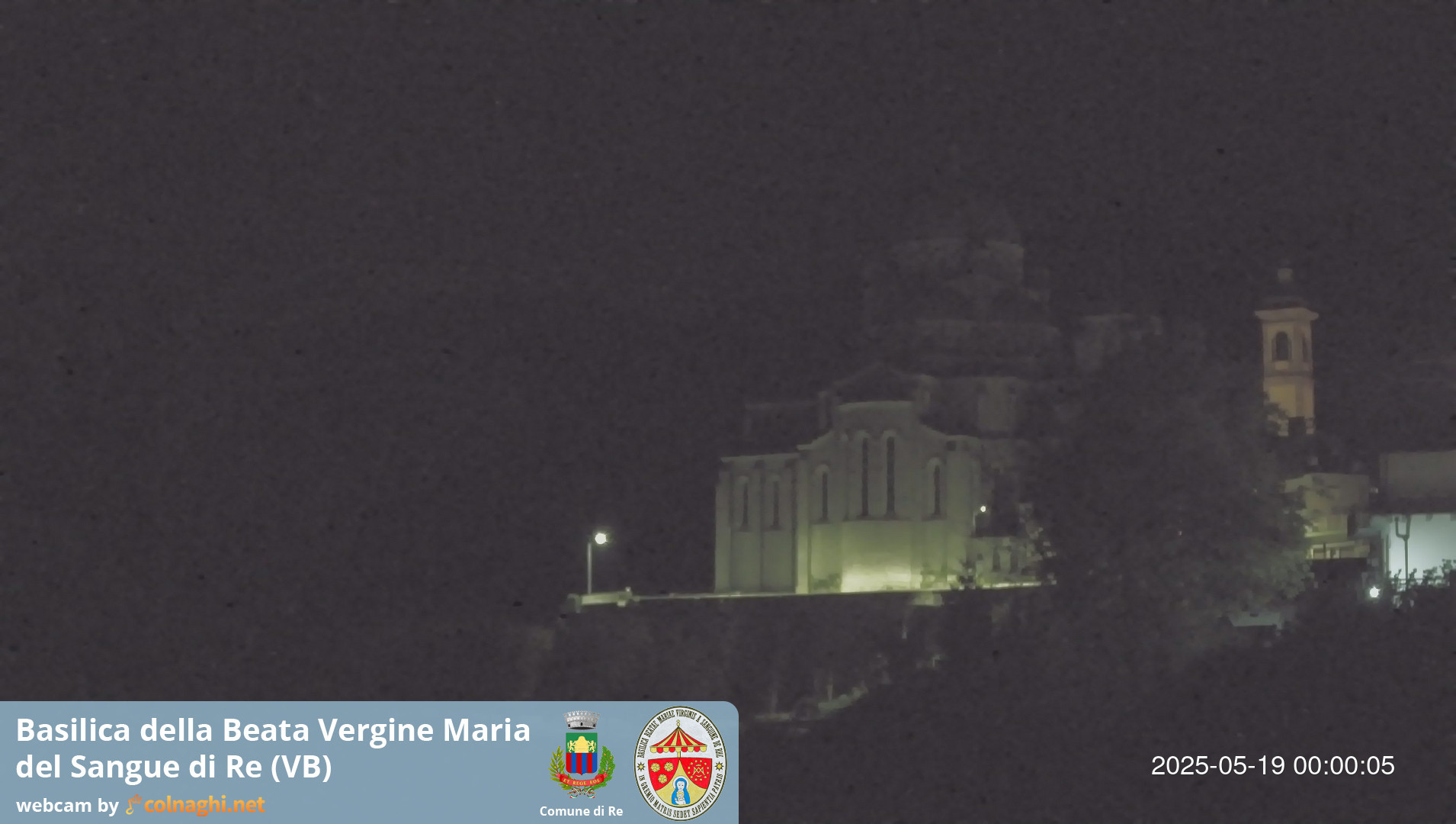 time-lapse frame, Santuario Madonna del Sangue di Re webcam