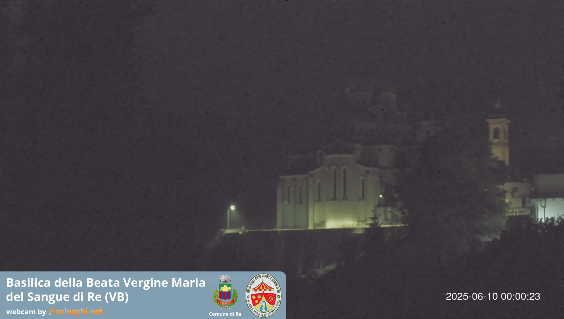 time-lapse frame, Santuario Madonna del Sangue di Re webcam