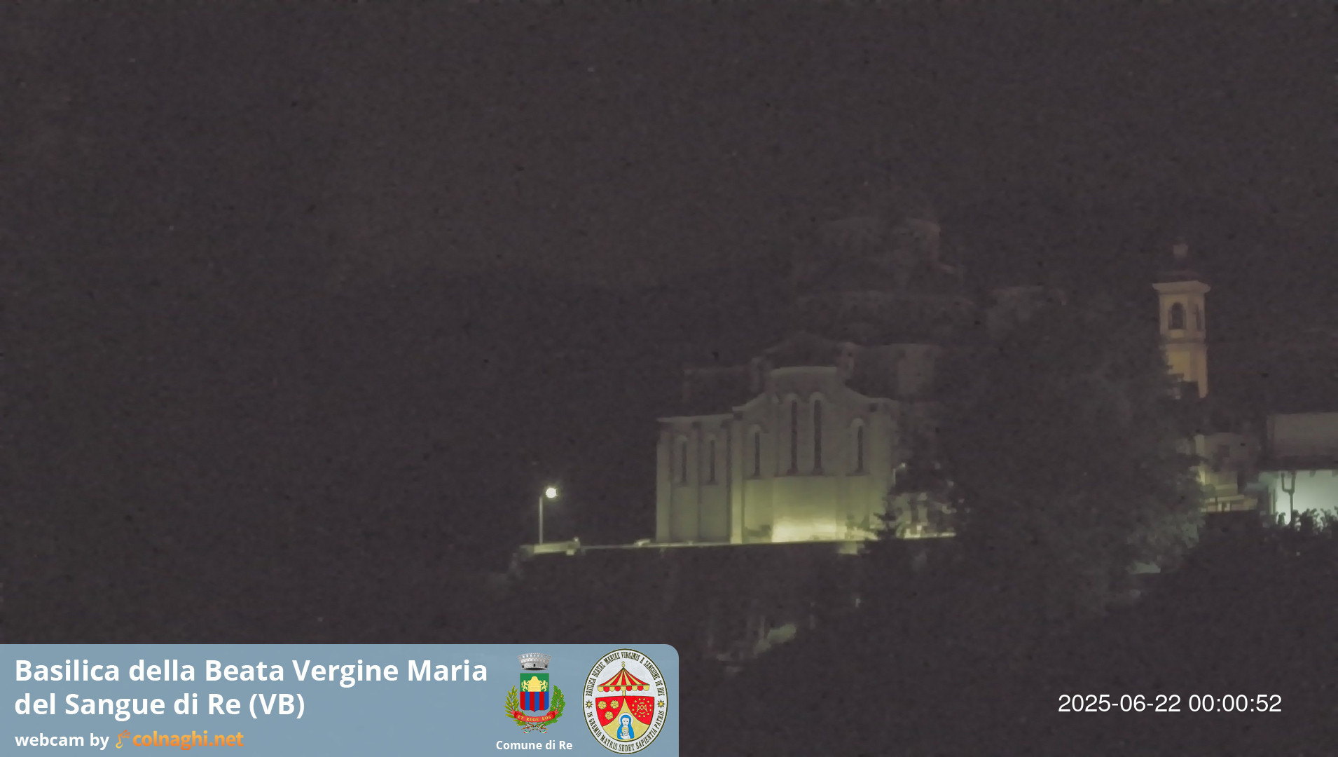 time-lapse frame, Santuario Madonna del Sangue di Re webcam
