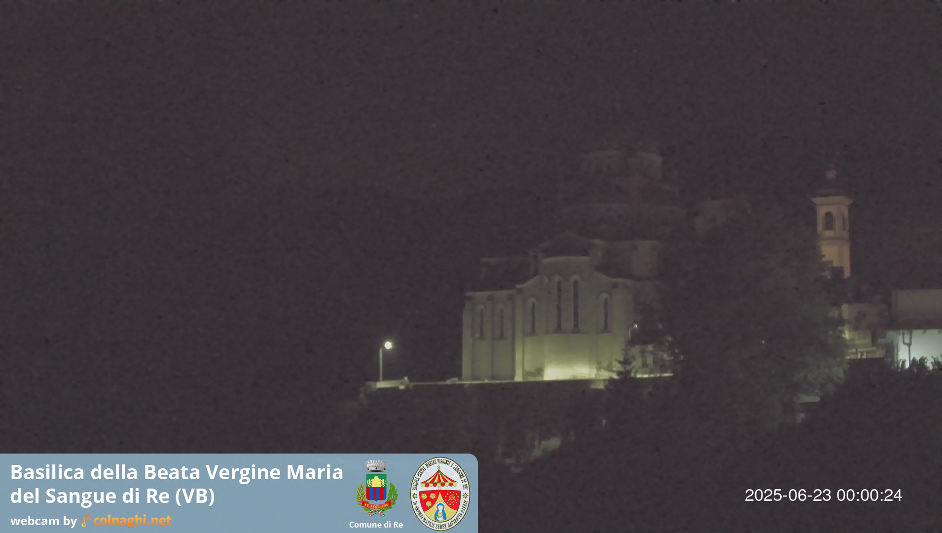 time-lapse frame, Santuario Madonna del Sangue di Re webcam